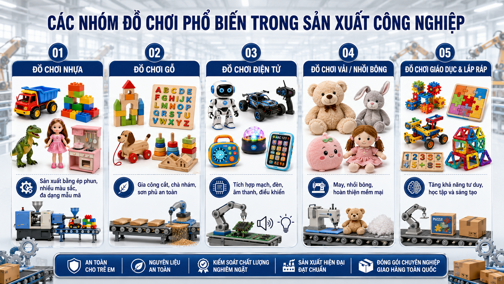 Dây Chuyền Sản Xuất Đồ Chơi