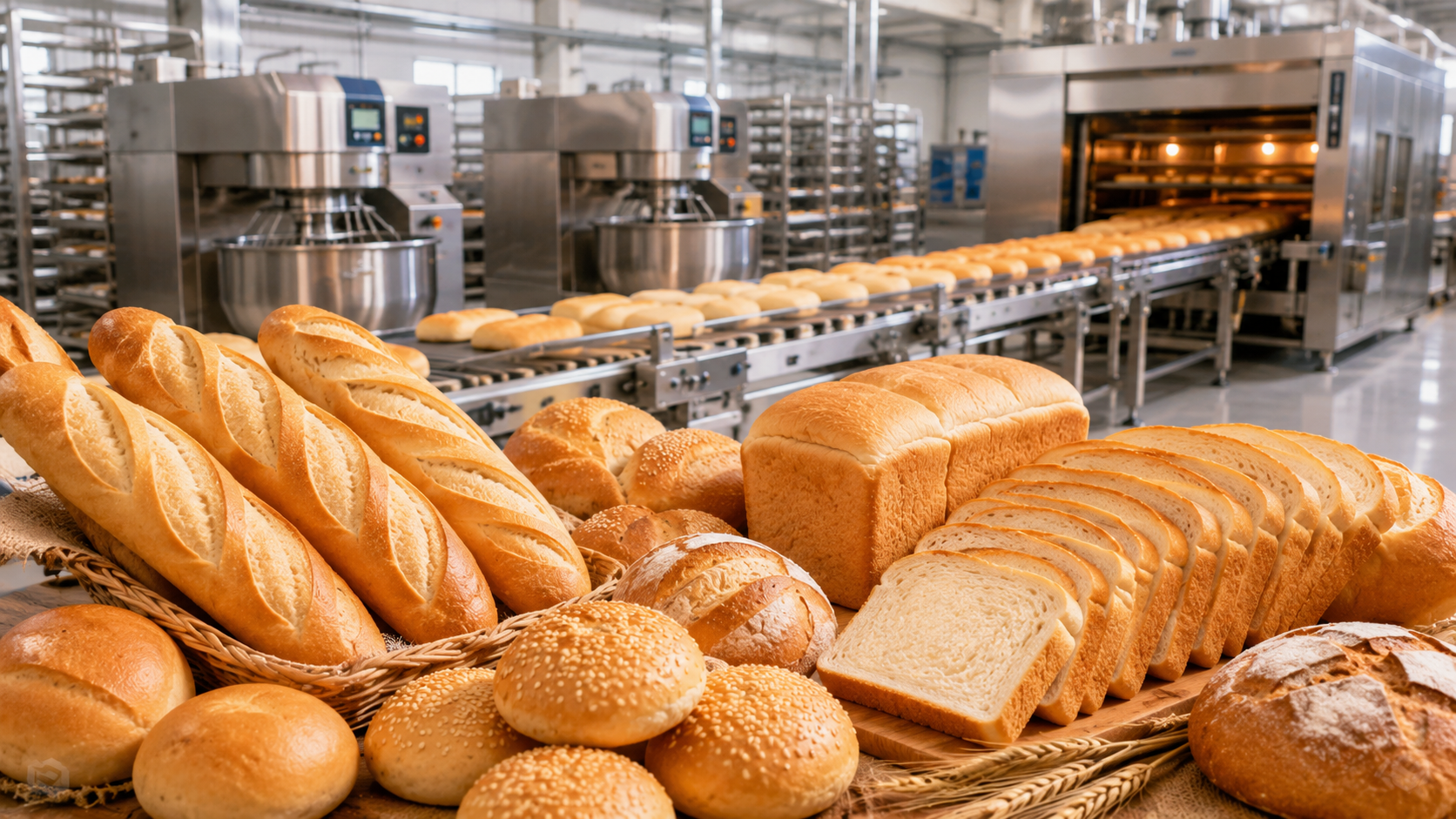 Dây chuyền sản xuất bánh mì
